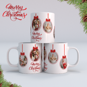 Χριστουγενιάτικη κούπα με φωτογραφιά